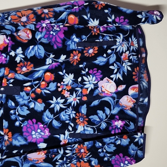 Vera Bradley Quarter Snap Floral Fleece Women's Pullover Sweatshirt - Picture 3 of 8